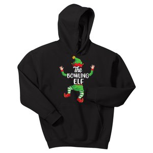 Bowling Elf Family Matching Christmas Pajamas Pjs Xmas Kids Hoodie