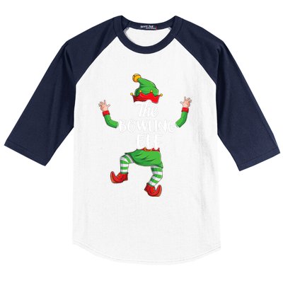 Bowling Elf Family Matching Christmas Pajamas Pjs Xmas Baseball Sleeve Shirt