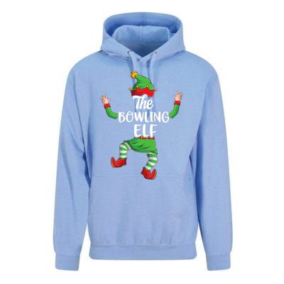 Bowling Elf Family Matching Christmas Pajamas Pjs Xmas Unisex Surf Hoodie