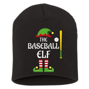 Baseball Elf Family Matching Group Christmas Sporty Short Acrylic Beanie