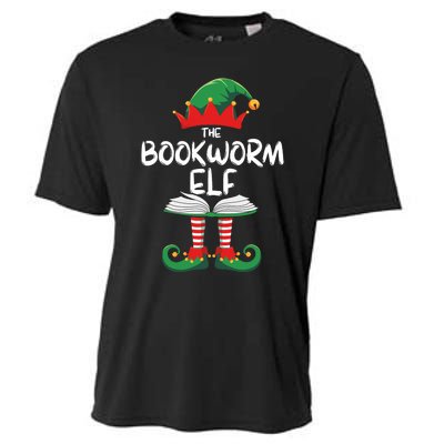 Bookworm Elf Family Matching Group Christmas Reading Cooling Performance Crew T-Shirt