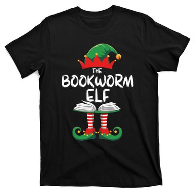 Bookworm Elf Family Matching Group Christmas Reading T-Shirt