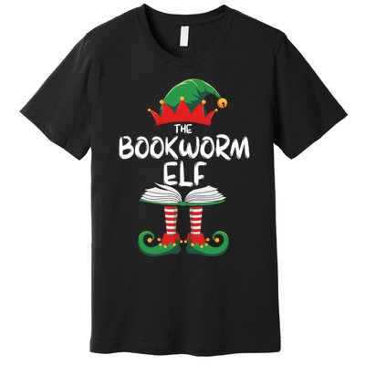 Bookworm Elf Family Matching Group Christmas Reading Premium T-Shirt