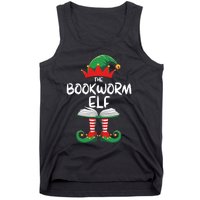 Bookworm Elf Family Matching Group Christmas Reading Tank Top