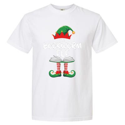 Bookworm Elf Family Matching Group Christmas Reading Garment-Dyed Heavyweight T-Shirt