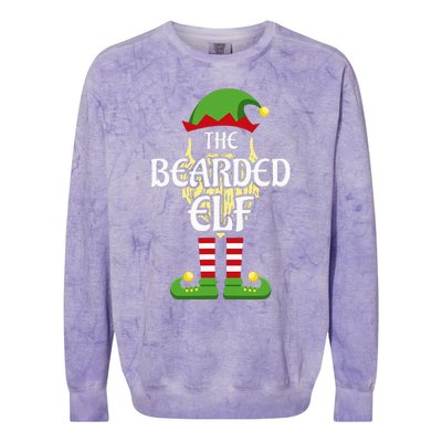 Bearded Elf Family Matching Group Christmas Colorblast Crewneck Sweatshirt