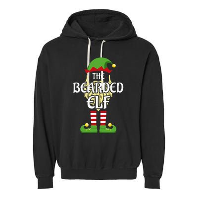 Bearded Elf Family Matching Group Christmas Garment-Dyed Fleece Hoodie