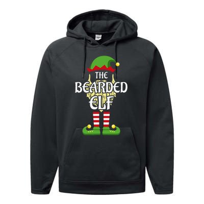 Bearded Elf Family Matching Group Christmas Performance Fleece Hoodie