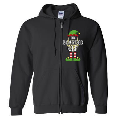 Bearded Elf Family Matching Group Christmas Full Zip Hoodie