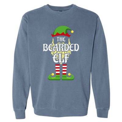 Bearded Elf Family Matching Group Christmas Garment-Dyed Sweatshirt