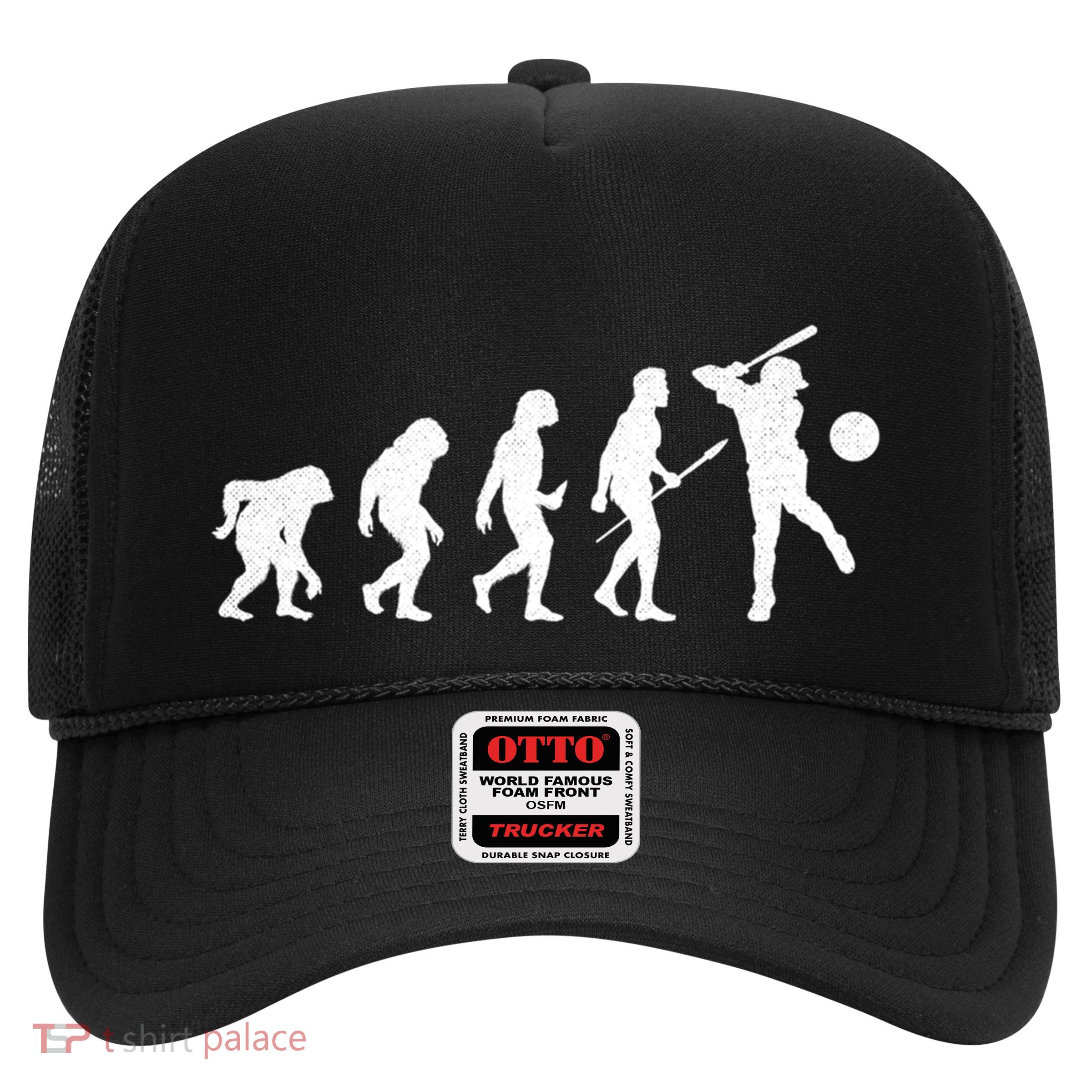 Baseball Evolution Funny Sport Humor Gift Trucker Hat