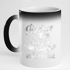 Badass Electrician Funny Cute Gift 11oz Black Color Changing Mug