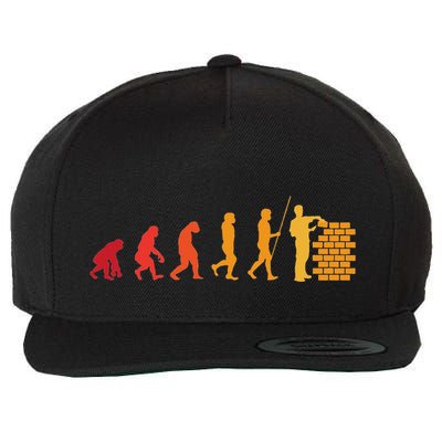 Bricklayer Evolution Funny Wall Builder Gift Wool Snapback Cap