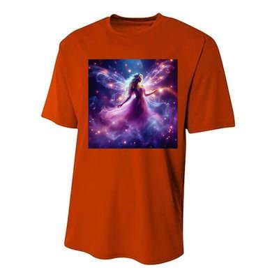 Beautiful Enchanted Fairy Sparkling With Magical Purple Mist Performance Sprint T-Shirt