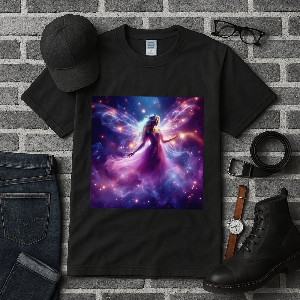 Beautiful Enchanted Fairy Sparkling With Magical Purple Mist Tall T-Shirt