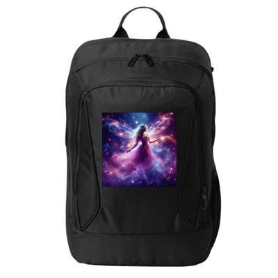 Beautiful Enchanted Fairy Sparkling With Magical Purple Mist City Backpack