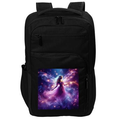 Beautiful Enchanted Fairy Sparkling With Magical Purple Mist Impact Tech Backpack