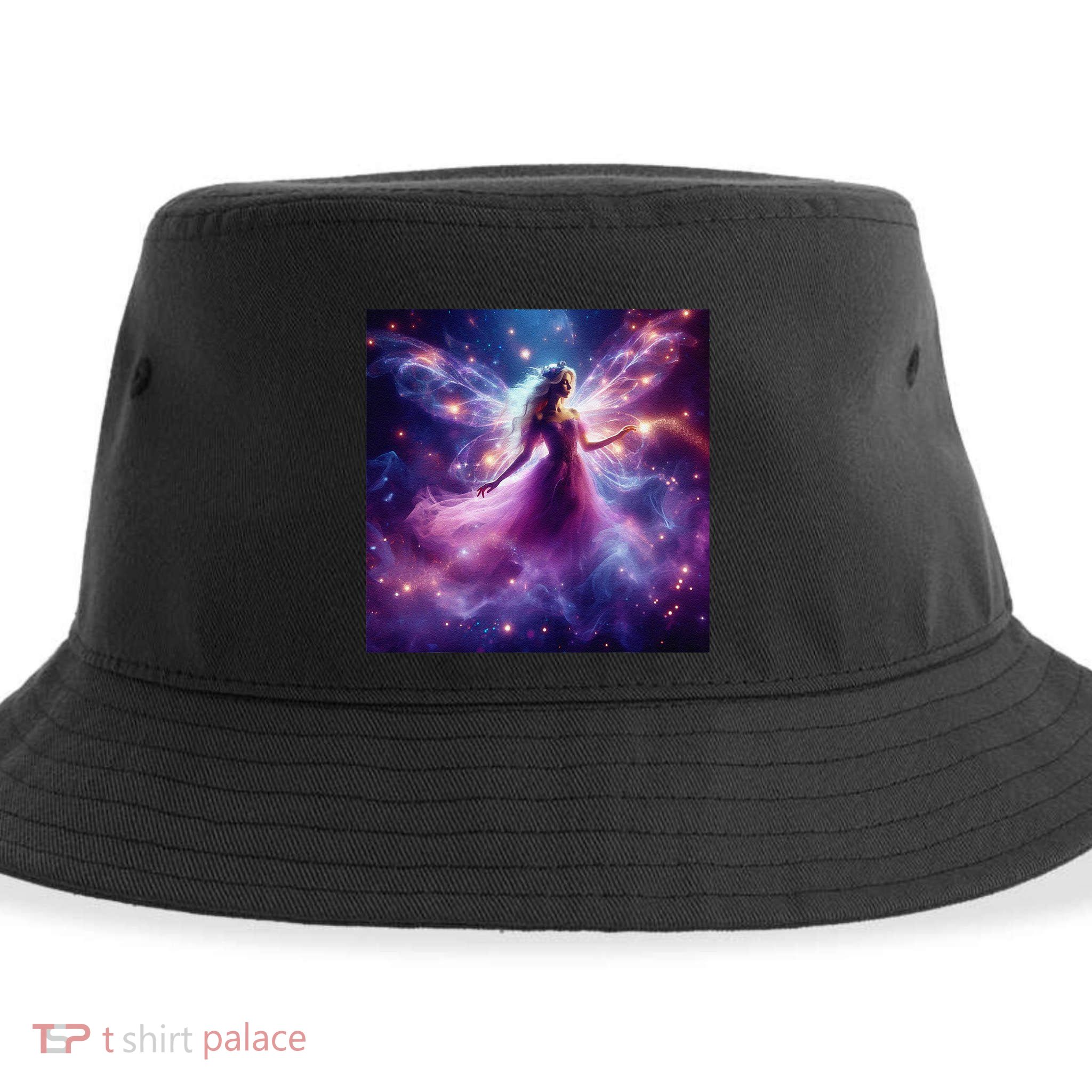 Beautiful Enchanted Fairy Sparkling With Magical Purple Mist Sustainable Bucket Hat