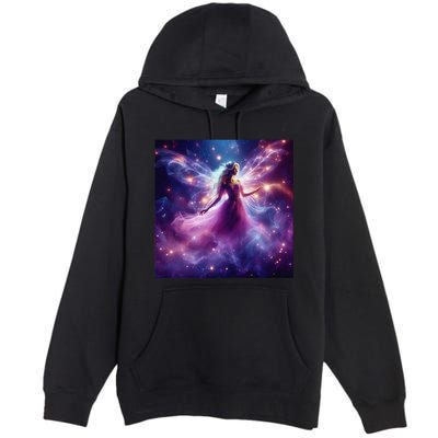 Beautiful Enchanted Fairy Sparkling With Magical Purple Mist Premium Pullover Hoodie