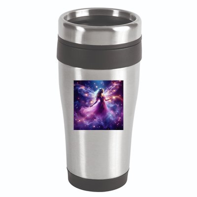 Beautiful Enchanted Fairy Sparkling With Magical Purple Mist 16oz Travel Tumbler