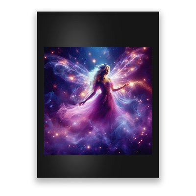 Beautiful Enchanted Fairy Sparkling With Magical Purple Mist Poster