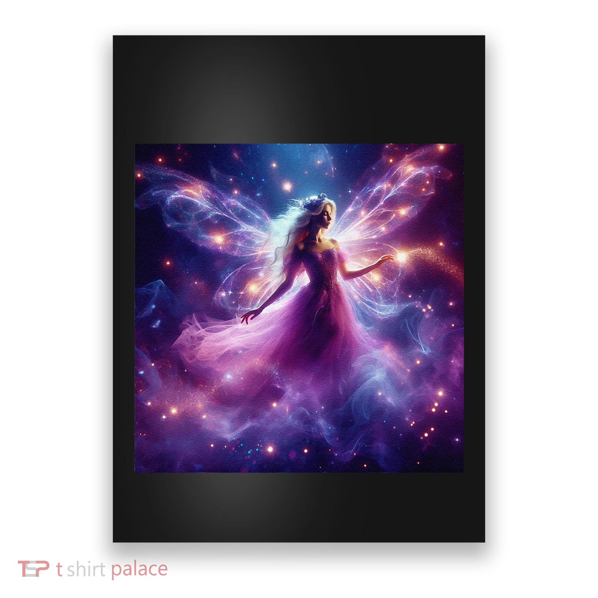 Beautiful Enchanted Fairy Sparkling With Magical Purple Mist Poster