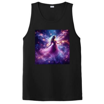 Beautiful Enchanted Fairy Sparkling With Magical Purple Mist PosiCharge Competitor Tank