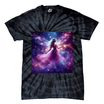Beautiful Enchanted Fairy Sparkling With Magical Purple Mist Tie-Dye T-Shirt