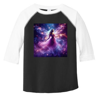 Beautiful Enchanted Fairy Sparkling With Magical Purple Mist Toddler Fine Jersey T-Shirt