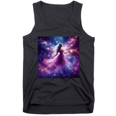 Beautiful Enchanted Fairy Sparkling With Magical Purple Mist Tank Top