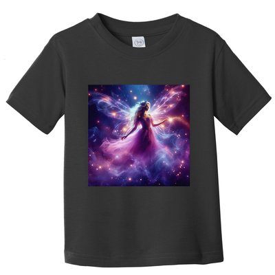 Beautiful Enchanted Fairy Sparkling With Magical Purple Mist Toddler T-Shirt