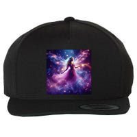 Beautiful Enchanted Fairy Sparkling With Magical Purple Mist Wool Snapback Cap