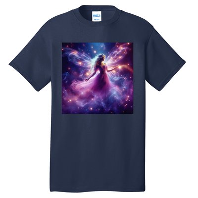 Beautiful Enchanted Fairy Sparkling With Magical Purple Mist Tall T-Shirt