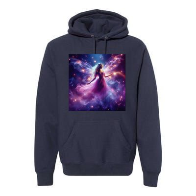 Beautiful Enchanted Fairy Sparkling With Magical Purple Mist Premium Hoodie