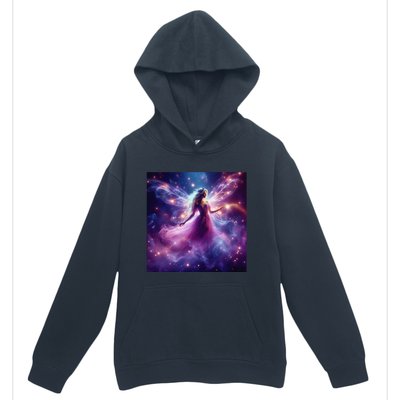 Beautiful Enchanted Fairy Sparkling With Magical Purple Mist Urban Pullover Hoodie