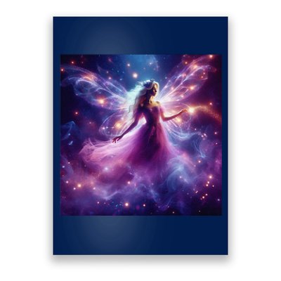 Beautiful Enchanted Fairy Sparkling With Magical Purple Mist Poster