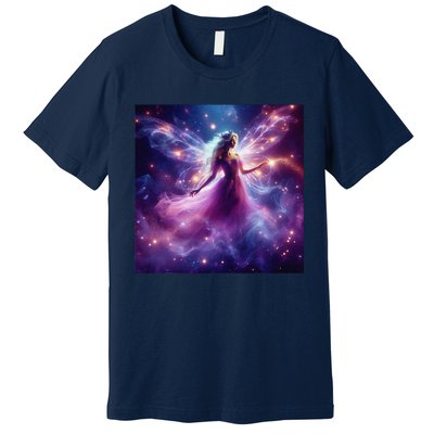 Beautiful Enchanted Fairy Sparkling With Magical Purple Mist Premium T-Shirt