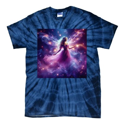 Beautiful Enchanted Fairy Sparkling With Magical Purple Mist Tie-Dye T-Shirt