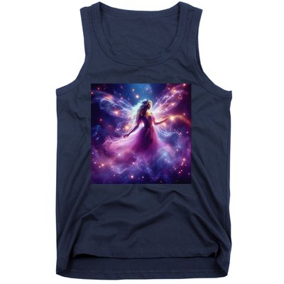 Beautiful Enchanted Fairy Sparkling With Magical Purple Mist Tank Top