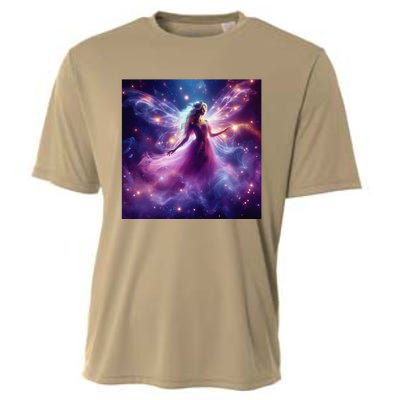 Beautiful Enchanted Fairy Sparkling With Magical Purple Mist Cooling Performance Crew T-Shirt