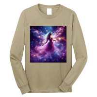 Beautiful Enchanted Fairy Sparkling With Magical Purple Mist Long Sleeve Shirt
