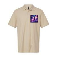 Beautiful Enchanted Fairy Sparkling With Magical Purple Mist Softstyle Adult Sport Polo