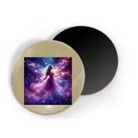Beautiful Enchanted Fairy Sparkling With Magical Purple Mist Magnet
