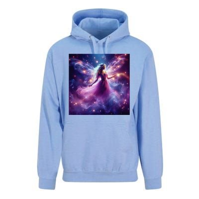 Beautiful Enchanted Fairy Sparkling With Magical Purple Mist Unisex Surf Hoodie