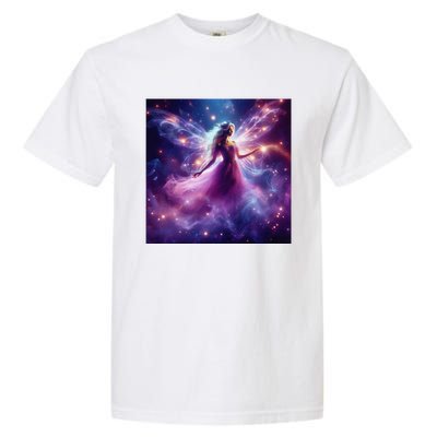 Beautiful Enchanted Fairy Sparkling With Magical Purple Mist Garment-Dyed Heavyweight T-Shirt