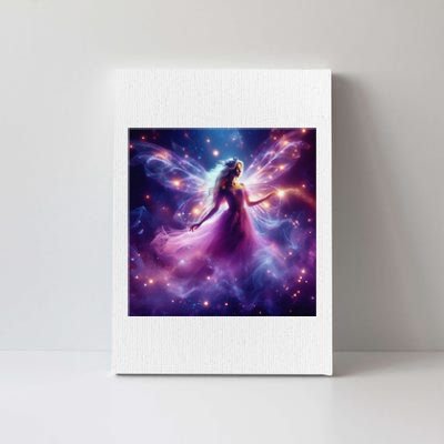 Beautiful Enchanted Fairy Sparkling With Magical Purple Mist Canvas