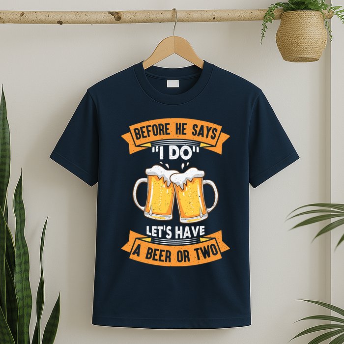 Before He Says I Do Lets Have A Beer Or Two T-Shirt