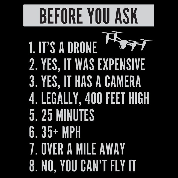Before You Ask Drone Funny Drone Tall T-Shirt