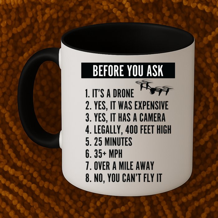 Before You Ask Drone Funny Drone Mug