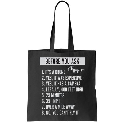 Before You Ask Drone Funny Drone Bag